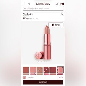 Charlotte Tilbury K.I.S.S.I.N.G mini lipstick Icon Baby
Brand New